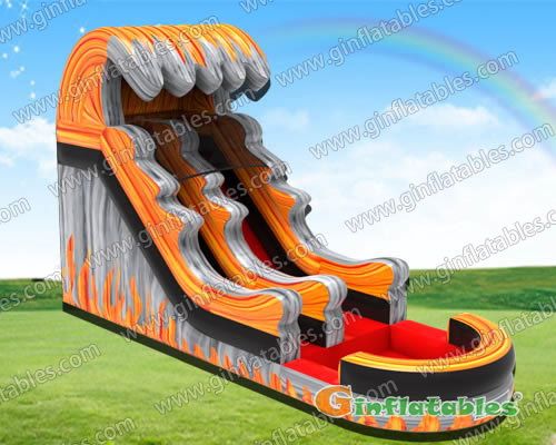 GWS-332 Inflatable fire water slide