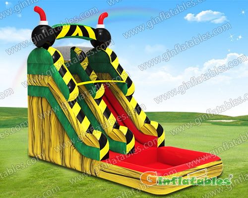 GWS-353 17' Inflatable bomb water slide