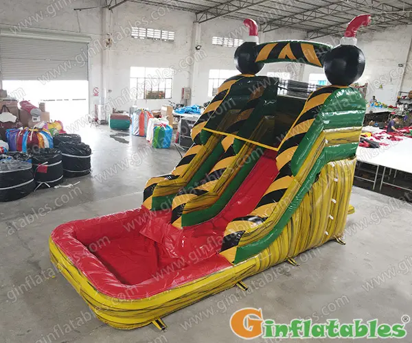 GWS-353 17' Inflatable bomb water slide