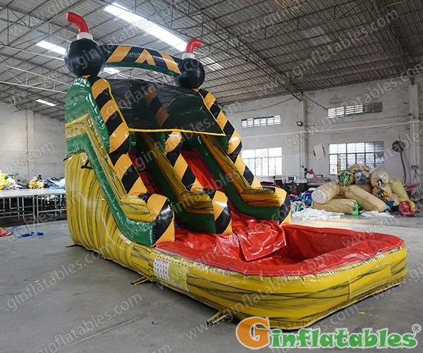 GWS-353 17' Inflatable bomb water slide