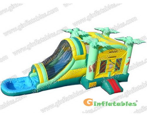 GWS-036 Tropical Area Inflatable Slide Combo