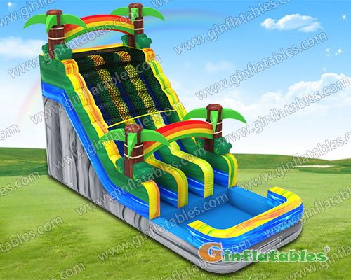 GWS-361 Palm tree dual water slide