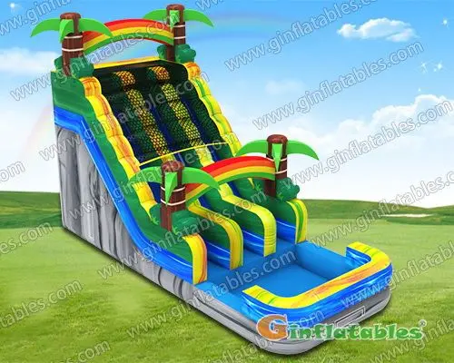 GWS-361 Palm tree dual water slide
