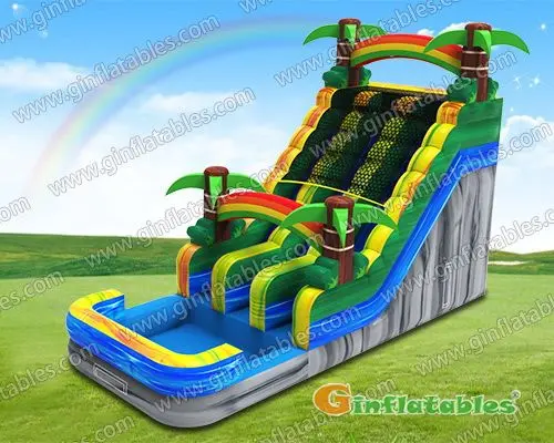 GWS-361 Palm tree dual water slide