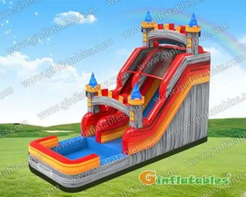 GWS-371 19' Castle Water Slide