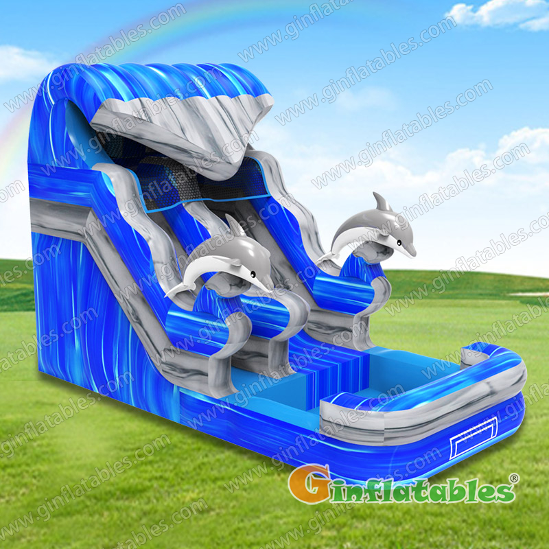 GWS-410 Dolphin wave water slide