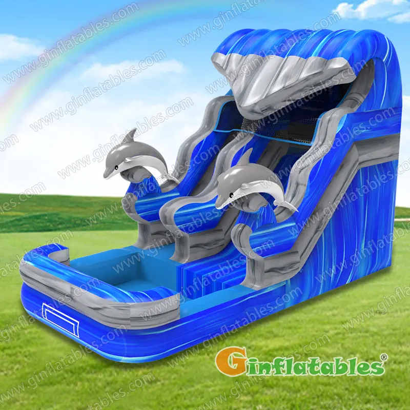 GWS-410 Dolphin wave water slide