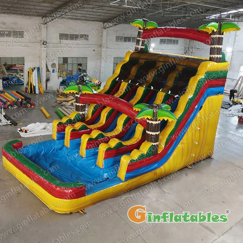 GWS-420 Triple Lane water slide