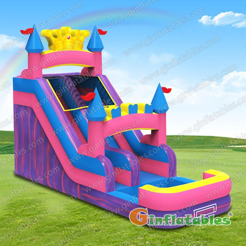 GWS-423 Princess Crown backyard water slide