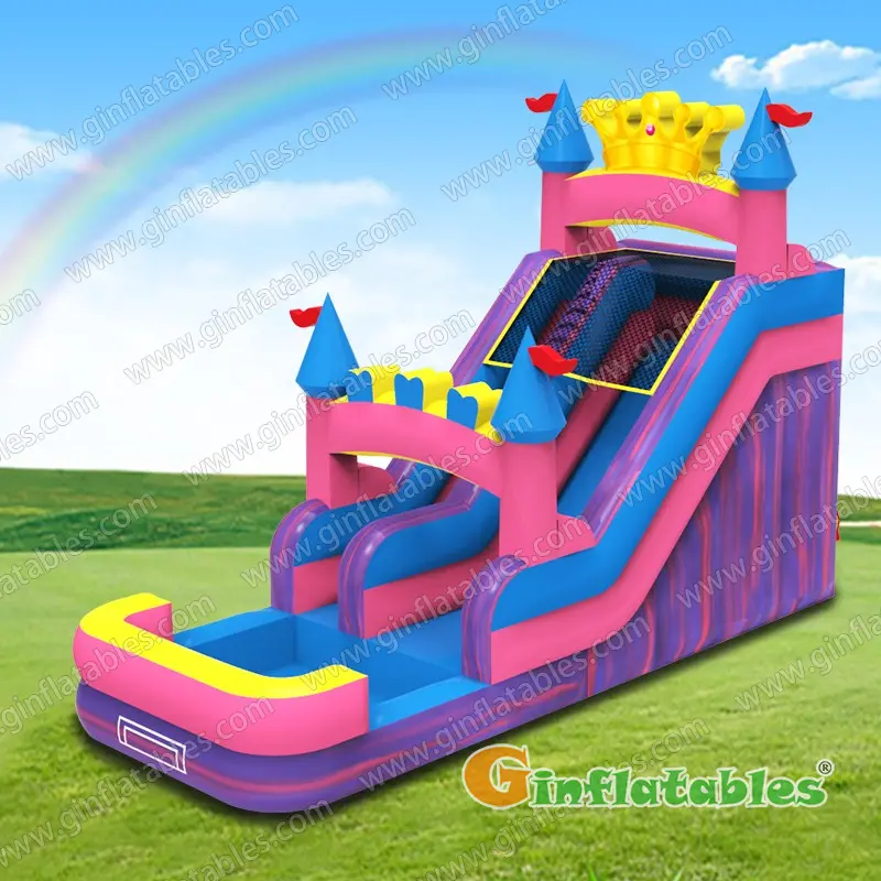 GWS-423 Princess Crown backyard water slide
