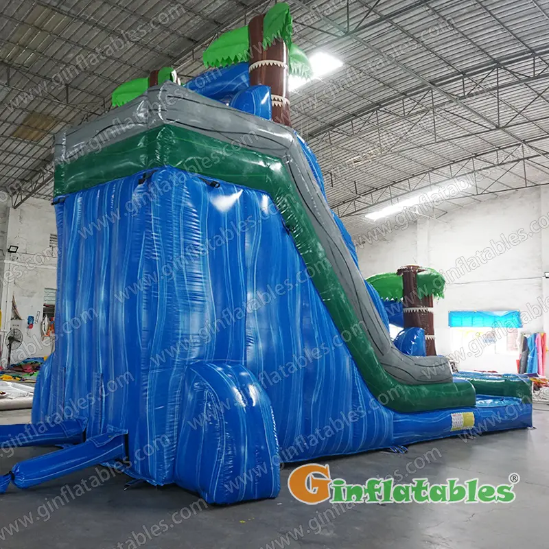 GWS-425 Palm tree blue water slide