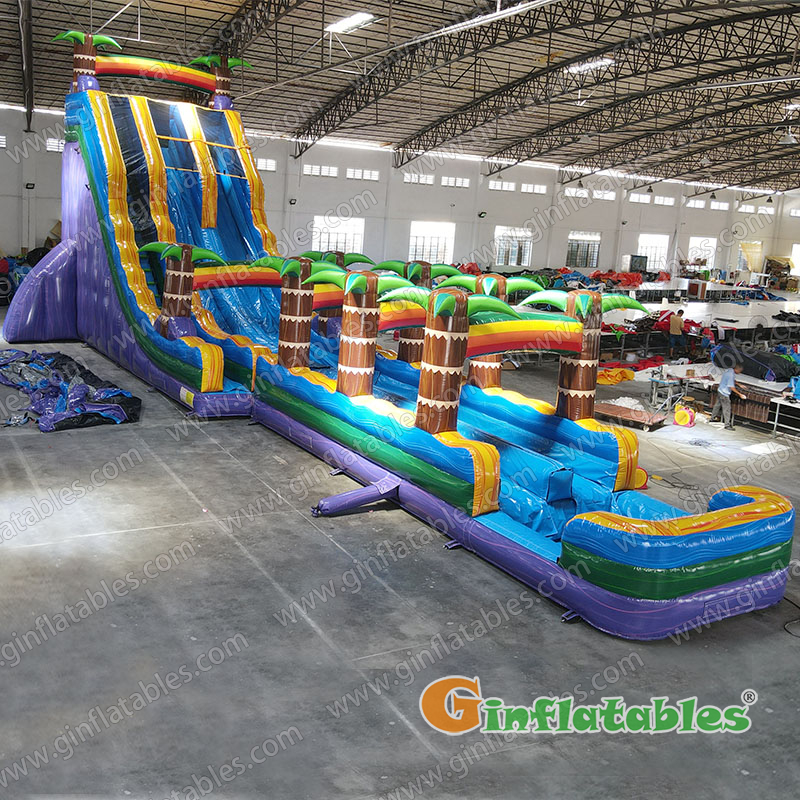 GWS-448 jungle trees water slide n slip