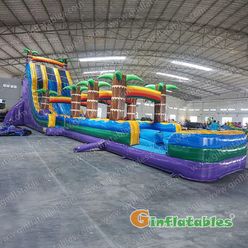 GWS-448 jungle trees water slide n slip