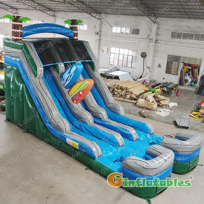 GWS-451 Surf water slide dual lanes