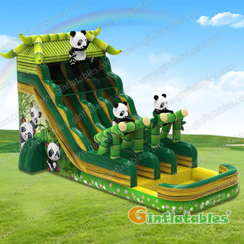 GWS-457 Panda water slide dual lane 