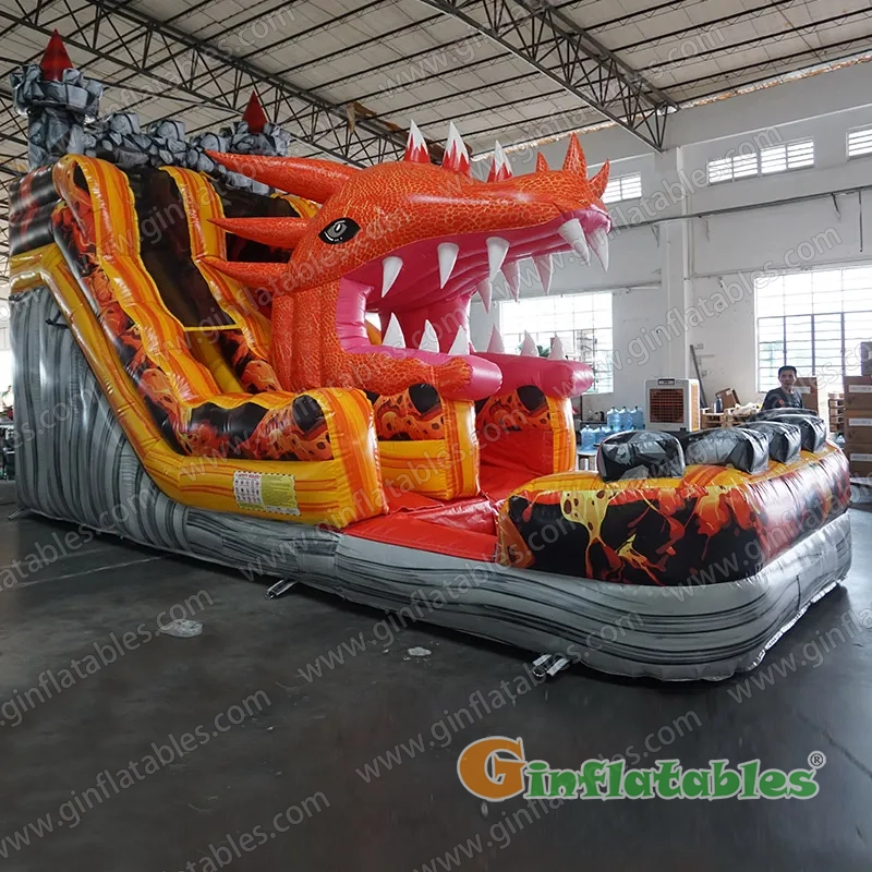 GWS-491 19ft Dragon Shape Inflatable Water Slide