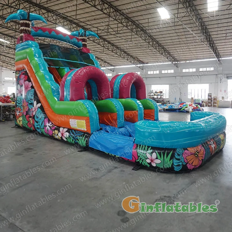 GWS-513 Aloha Tropical  dual Lane Water Slide 