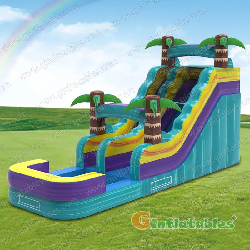 GWS-522 Palm Tree Marble Water Slide