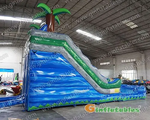 GWS-063 Blue marble water slide inflatables