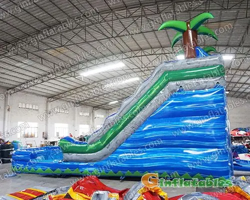 GWS-063 Blue marble water slide inflatables