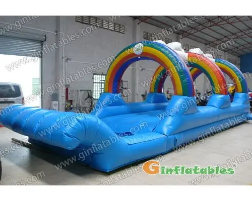 GWS-064 Inflatable Rainbow N Dip Slide