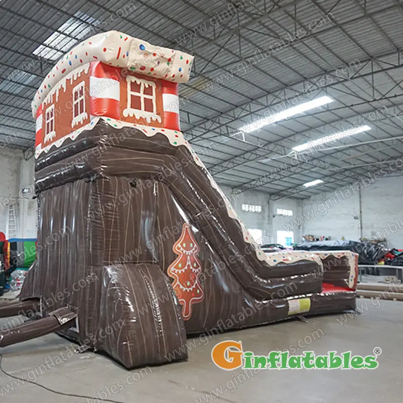 GX-057 Gingerbread man inflatable slide