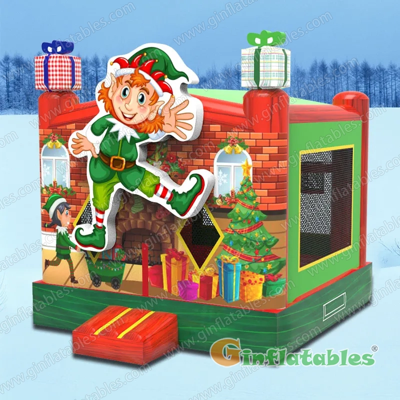 GX-077 Weihnachts-Elfen-Hüpfburg