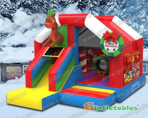 GX-046 Rentier-Hüpfburg für Weihnachten